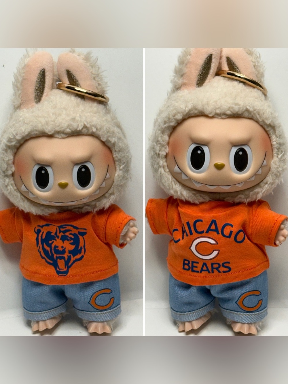 Bears Labubu 2pc outfit Chicago